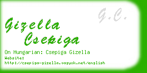 gizella csepiga business card